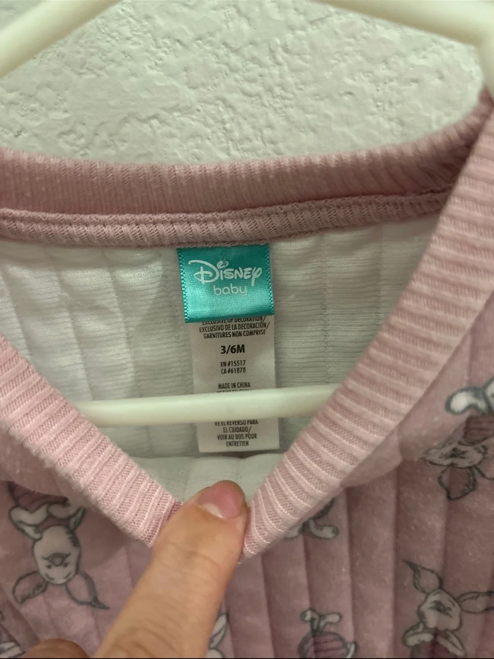 Disney baby 3-6m piglet set